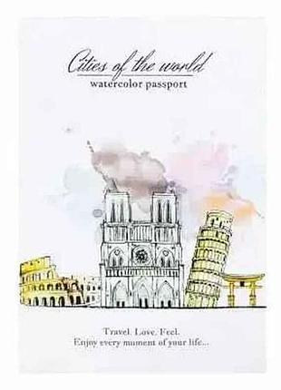 Обложка пвх для паспорта украины/passport cities of the world 185х130мм арт.307024 в ассортименте тм полимер