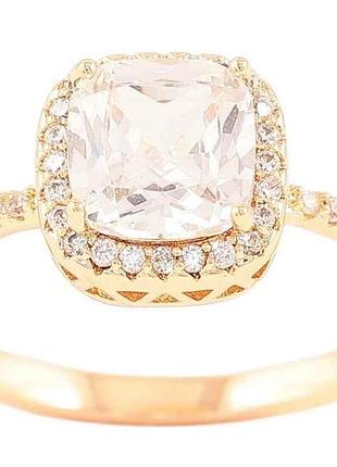 Каблочка позолота 18k «фианит в обрамлении циркония» (258690) р.19 тм xuping