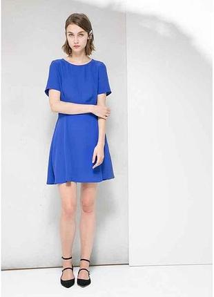 Платье с прорезью на спине женское р.m (укр.44-46) синее 31025687 тм mango