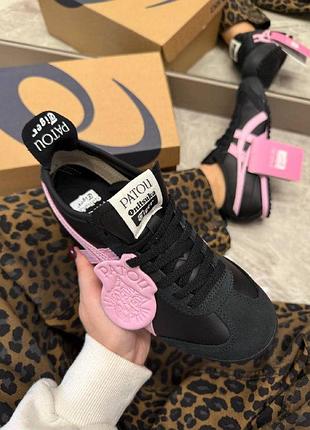 Кроссовки onitsuka tiger mexico 66 black pink 2