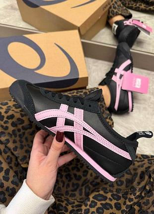 Кроссовки onitsuka tiger mexico 66 black pink 3
