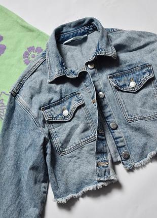 Джинсовая подростковая куртка джинсовка h&amp;m 10-11 лет 2