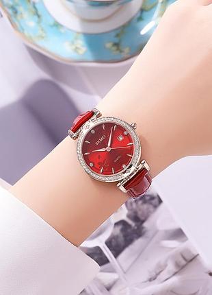 Skmei 2169rgrd rose gold-red 3