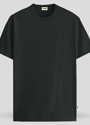 Футболка мужская черная john frank jftba02 black m
