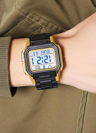 Skmei 2264bkgdwt black-gold-white 4