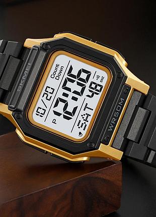 Skmei 2264bkgdwt black-gold-white 5
