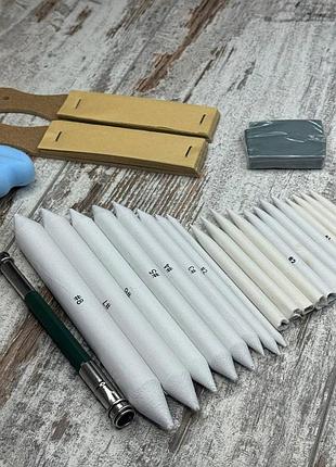 Набор инструментов для растушевки рисунка 25 предметов, художественный, кисти и аппликаторы 2