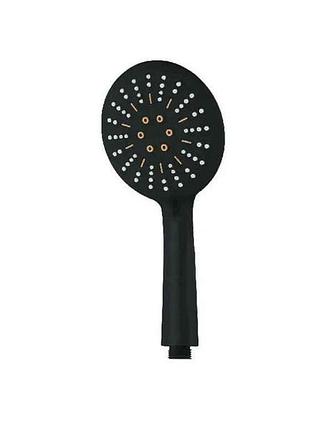 Лійкa для душу чорний кругла 3 режими sh-15 black тм mixxus