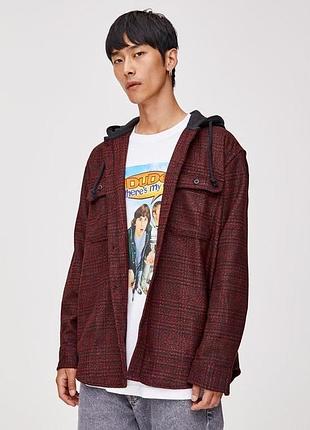 Фланелевая верхняя рубашка pull &bear размер s-xs 2