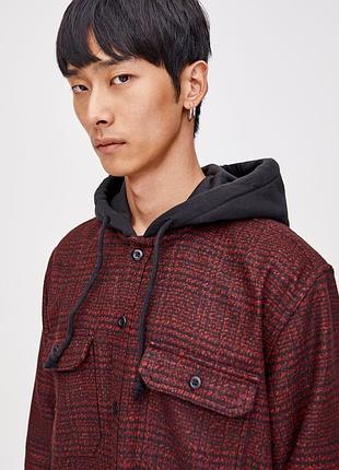 Фланелевая верхняя рубашка pull &bear размер s-xs 4