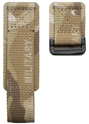 Ремінець для годинника hemsut hs131 military nylon velcro camo brown 20 mm