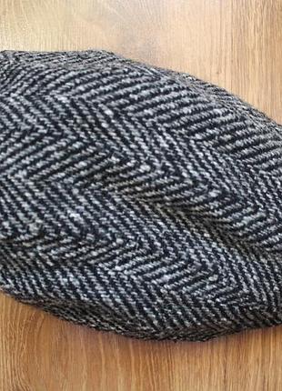 Вовняна унісекс восьмиклинка кепка в ялинку stetson madison herringbone