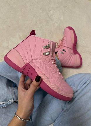 Кроссовки nike air jordan 12 retro pearl pink