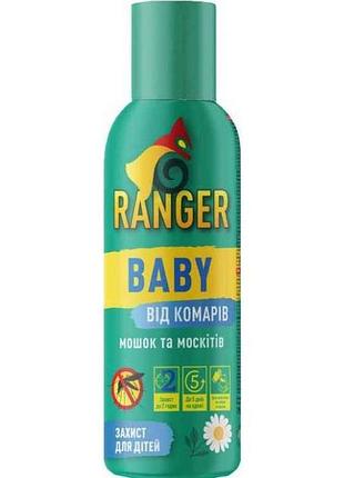 Спрей-репелент від комарів, мошок та москітів baby 150мл тм ranger