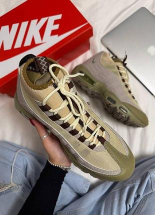 Кроссовки nike air max 95 sneakerboot beige 2