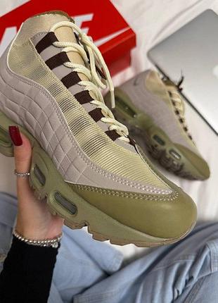 Кроссовки nike air max 95 sneakerboot beige 3