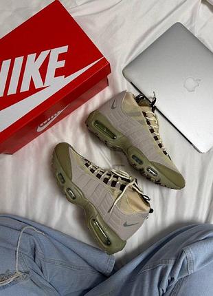 Кроссовки nike air max 95 sneakerboot beige 6