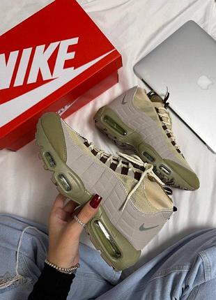 Кроссовки nike air max 95 sneakerboot beige 9