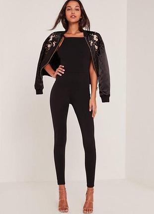 Комбінезон еластичний по фігурі missguided коричневий р.10