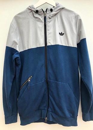 Мужская зип худи adidas с капюшоном на молнию