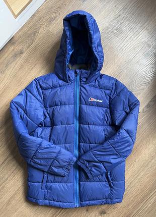 Синя куртка з капюшоном berghaus  11-12 років  підліткова демісезон