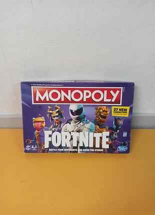 Настільна гра монополія monopoly fortnite board game hasbro англ