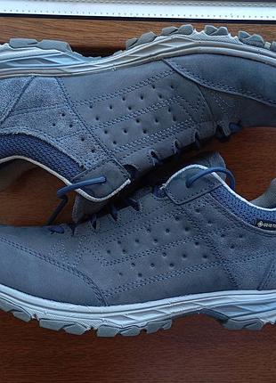 Треккинговые кроссовки meindl мембрана gore-tex оригинал 320.7.5 синий натуральный нубук и замша