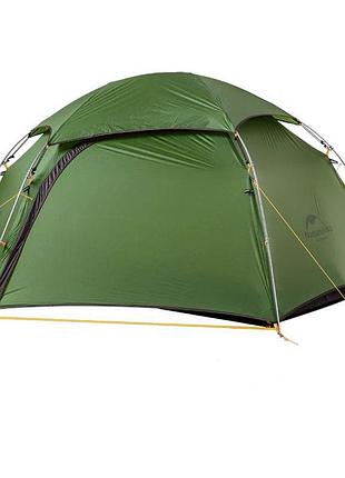 Naturehike намет двомісний зі сферичним куполом naturehike cloud peak 2 nh17k240-y 20d, темно-зелений