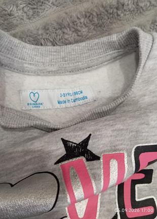 Утеплений костюм для дівчинки primark 3