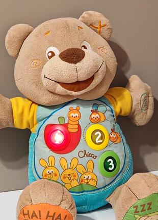 Интерактивная развивающая игрушка chicco говорящий мишка teddy (также известная как «мишка считай со мной»)