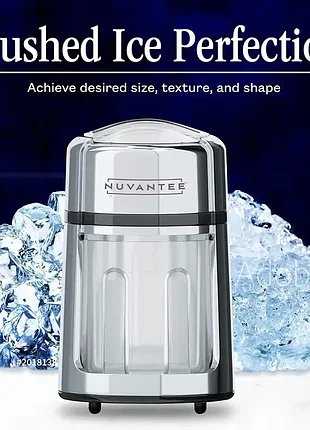 Механический измельчитель льда nuvantee ice crusher для коктейлей и напитков