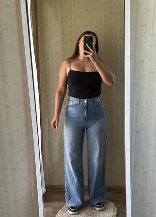 Джинси wide leg adalae на невисокий зріст