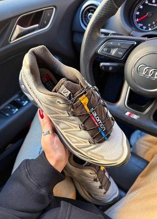 Кроссовки salomon xt-6 beige gore-tex 4