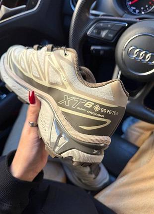 Кроссовки salomon xt-6 beige gore-tex 5