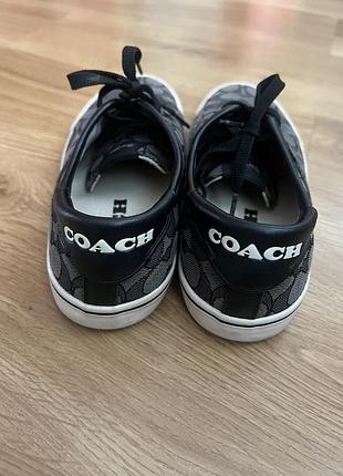 Кеди жіночі coach сірі 3