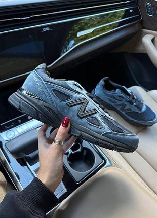Кросівки new balance 990v4 x jjjjound navy