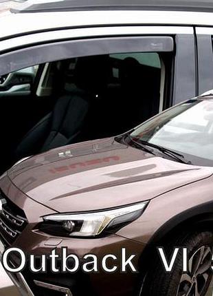 Дефлектори вікон (вітровики) subaru outback vi 2021+ 5d (вставні, кт - 4шт) heko