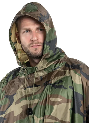 Дождевик raincoat камуфляж d -1 • тактический дождевик камуфляж плащ-палатка пончо с капюшоном 6