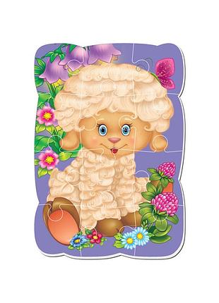 Магнитные пазлы малыш сможет "овечка" vladi toys vt3301-02 а5, укр