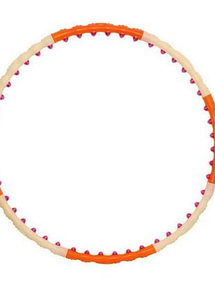 Обруч с массажными магнитными шариками magnet massage hoop ne-f-50