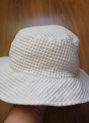 Панама cos cotton bucket hat (белая, фактурная), размер m/l