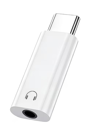 Адаптер монолитный usb type-c на аудиоразъем mini-jack 3.5 мм