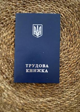 Трудовая книжка.     одна штука без года