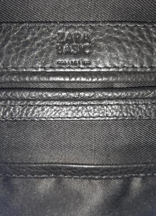 Шикарний шкіряний клатч zara