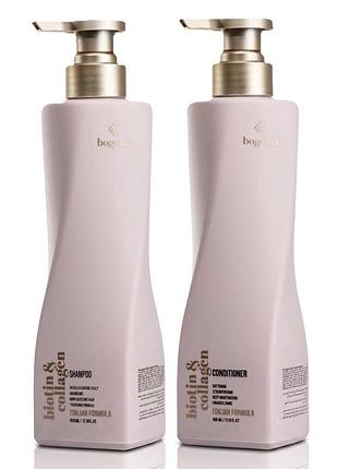 Bogenia набір для волосся biotin & collagen шампунь + кондиціонер