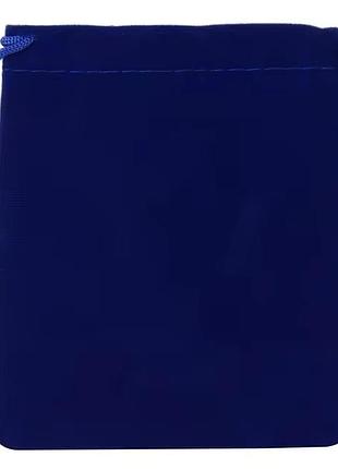 Подарочные мешочки из бархата на затяжках 10x15 см, 50 шт, синие, упаковка для ювелирных изделий и сувениров