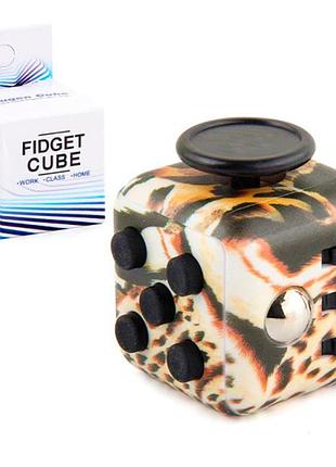 Кубик антистрес fidget cube леопардовий