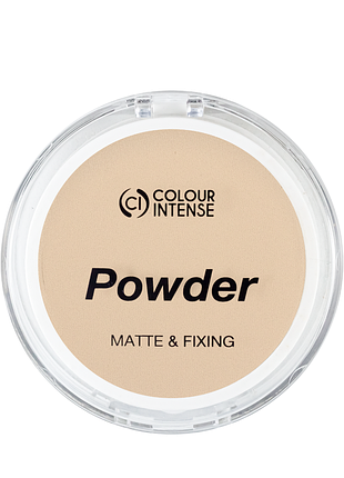 Пудра для обличчя матуюча colour intense powder matte&fixing 10 г, 12 натуральна daily skin care