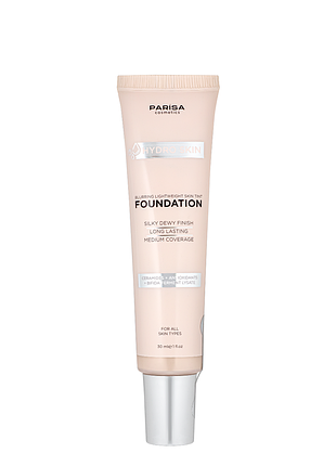 Тональна основа тинт для обличчя parisa cosmetics hydro skin tint foundation (phf-06), 04 soft tan пісочна