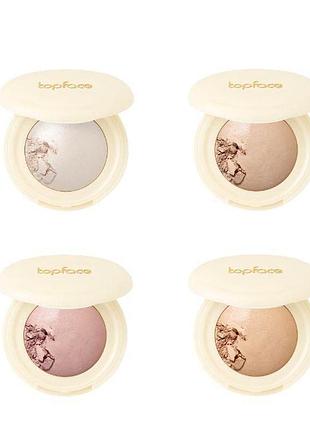 Хайлайтер запечений для обличчя topface prohd natural glow (pt706), 002 warm sheen бронзовий
